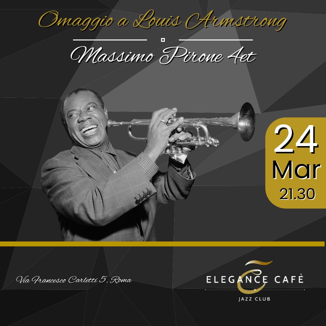 Concerti jazz roma 24 marzo omaggio a Louis Armstrong